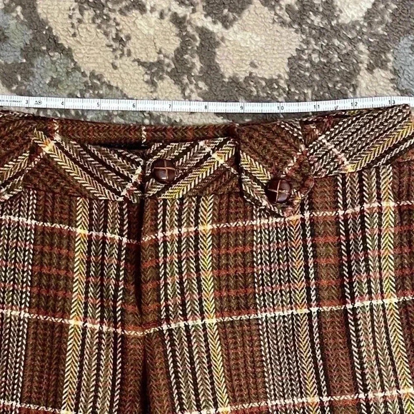 Zara Basics Tweed Cropped Pants Size 4 - Picture 5 of 6